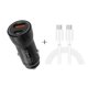 thumbnail image 1 of Cargador de coche Usb C 38w Super Mini Adaptador de cargador de coche USB rápido Pdqc 3.0 Puerto dual Compatible con Iphone 13 12 11 Pro Max X Xr Xs 8 Samsung Galaxy Feliz Sencillez, 1 of 5