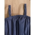 thumbnail image 4 of Bagilaanoe 2PCS Toddler Baby Girl Pants Set Short Sleeve Off Shoulder Crop Tops + Denim Flare Trousers 18M 24M 3T 4T 5T 6T Kids Casual Clothes, 4 of 8