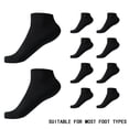 thumbnail image 3 of Thermal Socks 10pcs Short Cotton Socks Solid Color Simple Design, 3 of 5