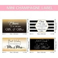 thumbnail image 2 of 40pcs Wedding Wine Bottle Labels 4 Styles Mr & Mrs Water Bottle Stickers Birdal Shower Bottle Wrappers Mini Golden Wine Labels for Bridal Shower Wedding Engagement Anniversary, 2 of 7