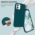 thumbnail image 3 of IBAOLEA Compatible for iPhone 12/12 Pro Case 6.1" 5G Liquid Silicone Soft Gel Rubber Slim Microfiber Lining Cushion Texture Cover Shockproof Protective Phone Case for iPhone 12 Pro/12 Teal, 3 of 9