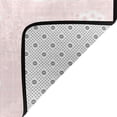 thumbnail image 3 of DouZhe Tapis de Zone Motif Empreintes de Pattes de Chat Rose Mignon Antidérapant Lavable en Machine, Style Tapis Paillasson, 63x48 Pouces, 3 of 6