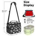 thumbnail image 6 of Lunch Box Pioneer Flower Floral Print Pattern Insulated Lunch Bag for Women Men,Medium Leakproof Lunchbox Cooler Bag Adjustable Strap,10 X 6.7 X 8 Inches, 6 of 6
