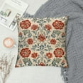 thumbnail image 2 of Nawypu  Designer Vintage Throw Pillow Covers,Red Luxury Soft Pillows Cover with Birds Floral Pattern,Square Farmhouse Decorative Pillowcases for Couch,Bed,Outdoor, 2 of 5