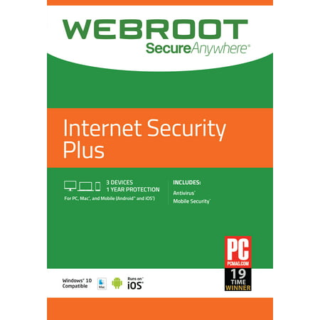Webroot Internet Security Plus + Antivirus (Best Internet Upload Manager)