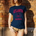 thumbnail image 6 of Atlanta Classic Baseball Arch Basic Cotton T-Shirt - 2X-Large - Navy, 6 of 6