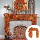 thumbnail image 5 of Seyotauo Fall Maple Leaf Rattan, Fall Decor Indoor, Fall Artificial Maple Leaves Rattan Wreath Decor for Halloween Thanksgiving Wedding Party Home Fireplace, 5 of 6