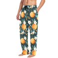 thumbnail image 2 of FORMRS Mens Pajama Pants with Pockets Soft Cotton Sleepwear Lounge Bottoms, Sizes S-2XL, Green Oranges, 2 of 7