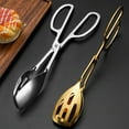 thumbnail image 3 of CSCHome Salad Tongs Premium Stainless Steel Kitchen Tongs Kitchen Utensils Buffet Tongs, Cake Tongs Bread Tongs for Bakery Cake Shop, 3 of 6