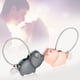 thumbnail image 3 of 1 par de llaveros para pareja, llavero magnético desmontable con forma de cerdo besándose en aleación, ideal como regalo de San Valentín para hombres y mujeres (negro y oro rosa), 3 of 5