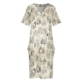 thumbnail image 3 of Austen-vestido de novia con bolsillos para mujer traje holgado con ilustracis de orgullo y premamá para fiestas de verano, 3 of 6