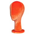 thumbnail image 4 of EHJRE Female Head Mannquin Hat Display Mannequin Head Professional Display Styling Velvet Head Dress Form for Halloween Hat Headset orange, 4 of 8