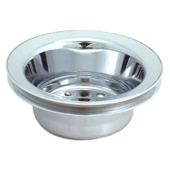 Spectre Performance 4438 Chrome Plated Crankshaft Pulley for Small Block Chevy