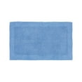 thumbnail image 2 of Better Trends 21" x 34" Premium Bathroom Rugs 100% Cotton Soft Reversible Tufted Bath Mat Water Absorbent Bath Rug Ideal for Bathroom Shower and Tub Use (Dark Blue) Edge Collection, 2 of 4