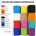 thumbnail image 3 of 24 Pack Self Adhesive Bandage Wrap Breathable Cohesive Bandages 2'' X 5 Yards Athletic Elastic Cohesive Tape for Finger, Wrist, Ankle, Vet Wrap, 3 of 7