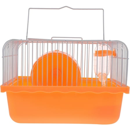 BESTOYARD Small Pink Hamster Cage Eating and Sleeping Design 1Pack