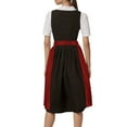 thumbnail image 4 of German Oktoberfest Women's Classic Solid Color Half Apron With Ties For Party Dress Bavarian Style, 4 of 8