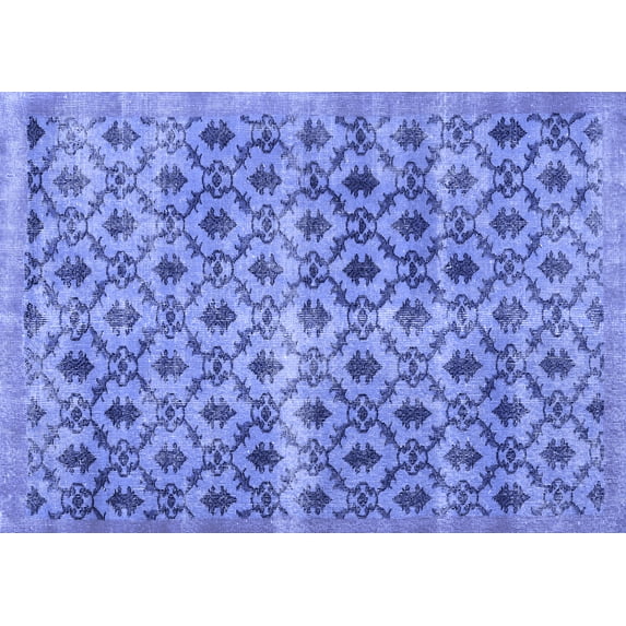 Ahgly Company Indoor Rectangle Persian Blue Traditional Area Rugs, 5' x 8'