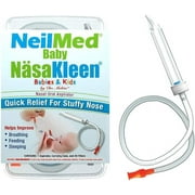 NeilMed Baby NasaKleen Nasal-Oral Aspirator with 49 Hygiene Filters and a Convenient Storage Travel Case