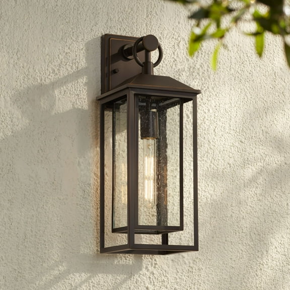 John Timberland Califa 20" High Traditional Outdoor Wall Light Fixture Mount Porch House Weatherproof Brown Bronze Finish