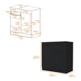 thumbnail image 6 of Miekor Furniture Loonam 2-Door 1-Drawer Dresser Black W5U186, 6 of 6