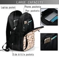 thumbnail image 4 of Disketp Beagle Dog On Brown Mochila de Viaje Estampada para Laptop con Puerto de Carga USB, Mochila Impermeable para Computadora – Regalo para Hombres y Mujeres, 4 of 7