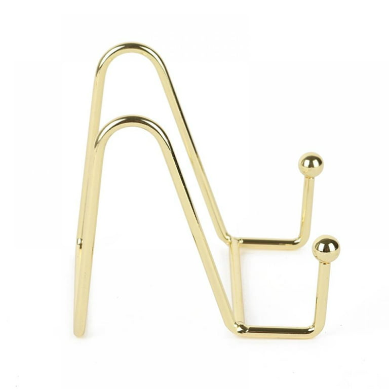 Golden Plate Stands For Display, Metal Square Wire Easel Stand