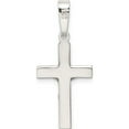 thumbnail image 3 of Sterling Silver Polished Crucifix Pendant (31.3 X 13) Made In India qc9096, 3 of 5
