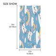 thumbnail image 4 of Ryvnso Rainbow and Cat Paw Print Oversized Beach Towel Microfiber Bath Blankets Swimming Fitness 37" x 74", 4 of 5