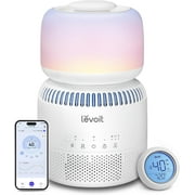 SAIYA Humidifiers for Bedroom Baby, Sprout Evaporative with Dual Filters for Air & Water, Separate Sensor, Adjustable No Blue Nightlight, Auto Dry, Smart Control & Alexa, Auto Mode, 3.8L Tank for 36H