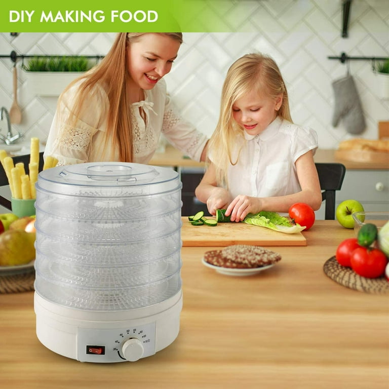 Food Dehydrator，5-Tray Electric Dehydrators for Food and Fruit Dehydrator with Temperature Control - Walmart.com