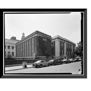 Historic Framed Print, Ives Memorial Library, 133 Elm Street, New Haven, New Haven County, CT - 6, 17-7/8" x 21-7/8"