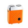 thumbnail image 1 of Decodeary Rasoir à Double Tête Portable, Machine à Raser Lavable Détachable, - Utilisation à Sec et Humide - Idéal pour Hommes et Affaires Orange Argent, 1 of 6