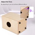 thumbnail image 4 of Tignapoo Birch Wood Cajon Drum - Compact Travel Percussion Instrument for Adults and Kids, Handcrafted Box Drum with Adjustable Snare, Perfect for Musicians and Beginners, 4 of 6