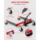 thumbnail image 4 of Yeshouse Rueda de coche hidráulica de ruedas Dolly conjunto de 2, 3000 libras de capacidad de alta resistencia con Pedal de pie para la reparación de neumáticos en movimiento automático, 4 of 7