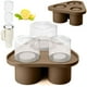 thumbnail image 2 of Promotion!Bandeja para cubitos de hielo para vaso,molde reutilizable para vasos de chupito de hielo,bandejas grandes reutilizables de silicona de fácil liberación con tapa para congelador, 2 of 7