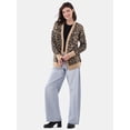 thumbnail image 2 of No Boundaries Jacquard Cardigan Sweater, Midweight, Women's, 2 of 5