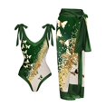 thumbnail image 1 of Beach Spa Swimsuit Three-Piece Set French Retro One-Piece Bikini, 1 of 1