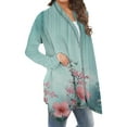 thumbnail image 5 of Wensltd Lightweight Cardigan for Women Open Front Long Sleeve Casual Loose Cardigans Tops, 5 of 6