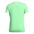 thumbnail image 3 of Camisa Under Armour Tech Twist para mujer con cuello en V, color verde, talla L, 3 of 3