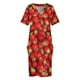 thumbnail image 4 of Vestido de noche con bolsillos sueltos de fresas, ropa de verano, vestidos de noche para mujer 2025, 4 of 7