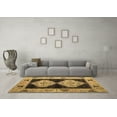 thumbnail image 3 of Ahgly Company Indoor Square Abstract Brown Modern Area Rugs, 5' Square, 3 of 4