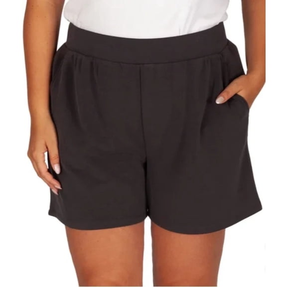 LazyPants Women's Luxe Short, Charcoal, Size XXL