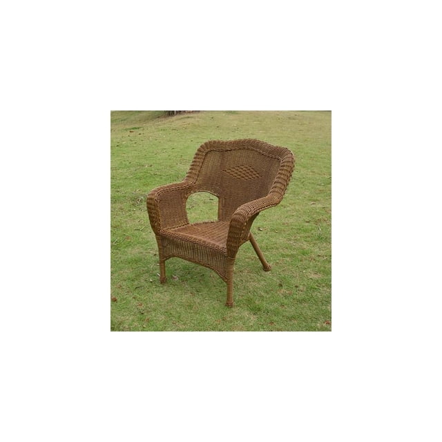 Pemberly Row Chaise de Patio en Résine, Moka (Ensemble de 2)