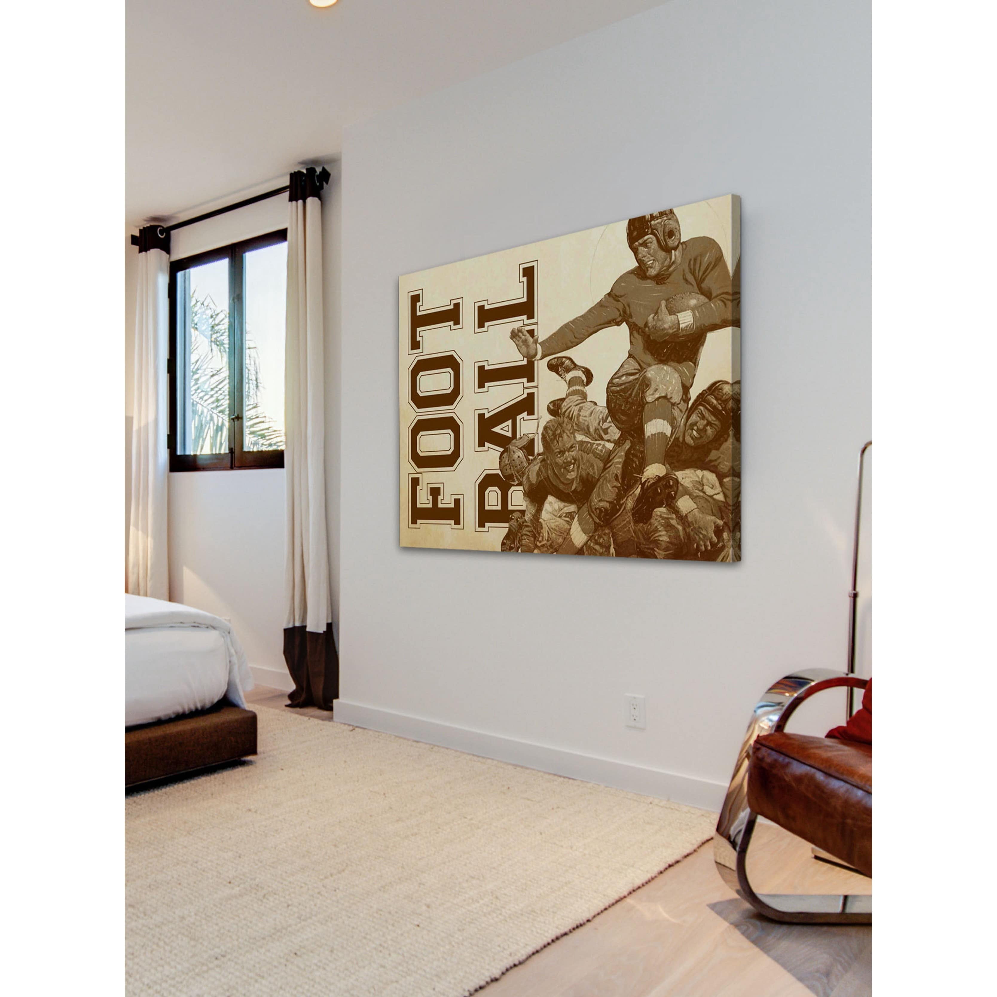 Marmont Hill College Football-Alternative File Version by J.F. Kernan Painting Print on Canvas
