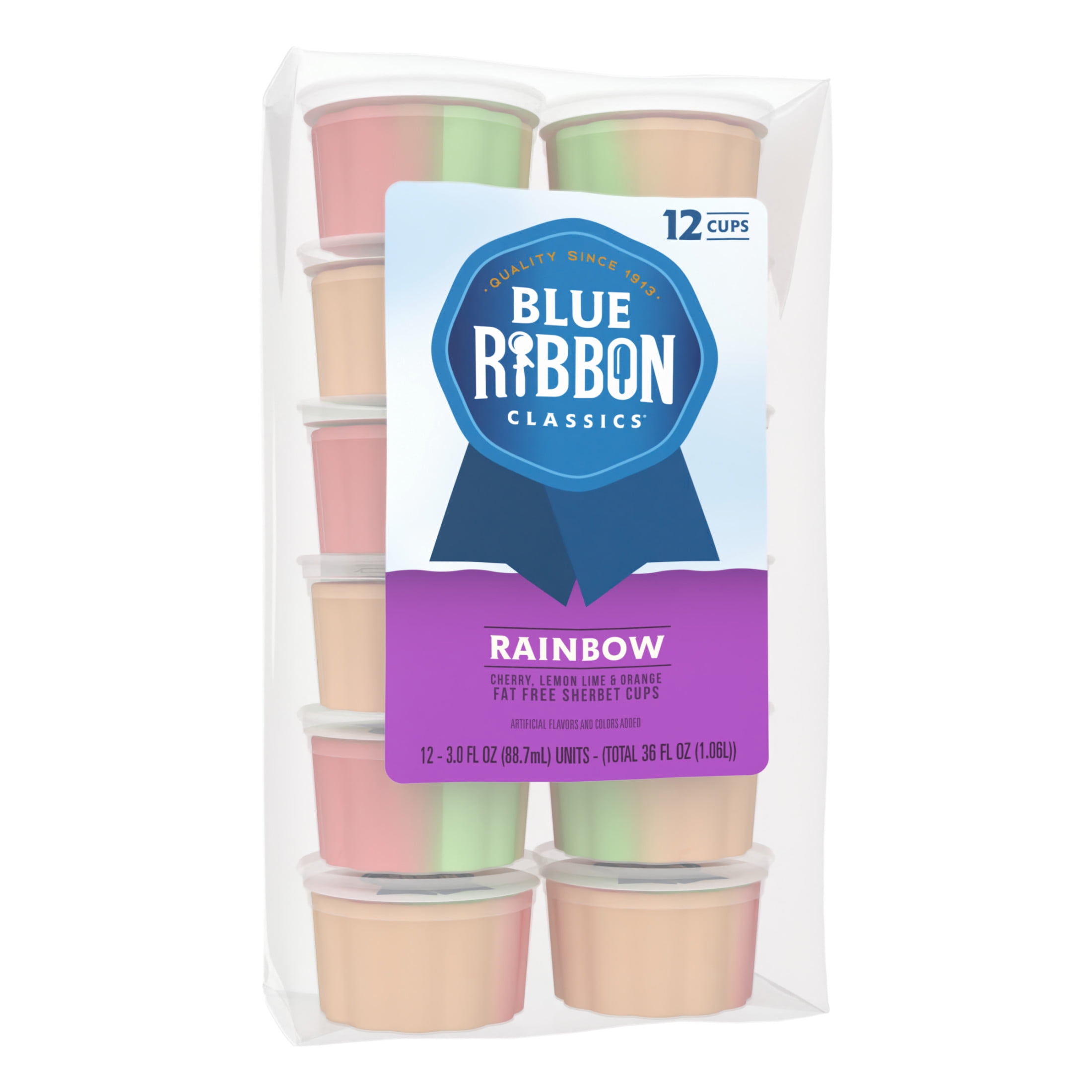 Blue Ribbon Classics Rainbow Sherbet Cup, 12pk - Walmart.com