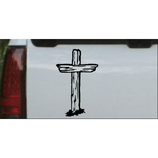 Jesus Cross Roots Vinyl Decal, Bumper Sticker, Christian, Car, Windows,  Outdoors