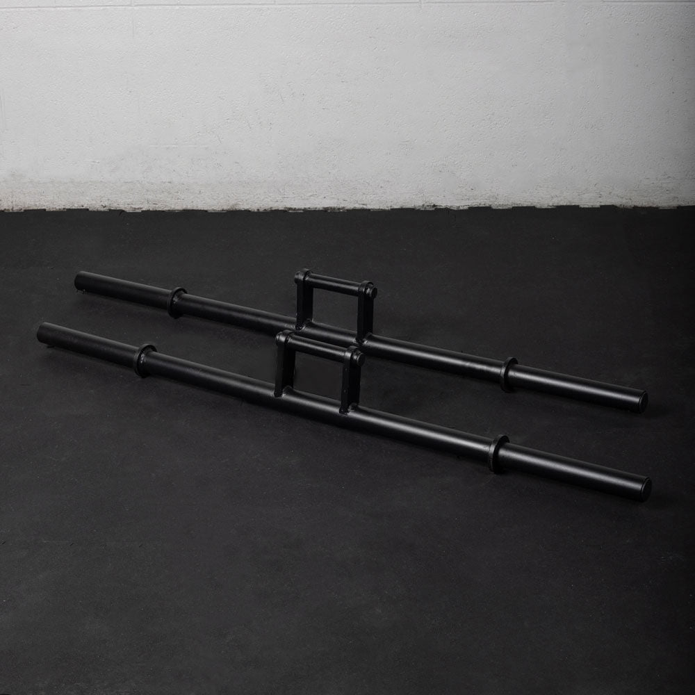 Titan Fitness 60in Farmers Walk Handles, Barbell Style Grip Farmers Carry, Rated 500 LB Each, Grip Strength Weight Training