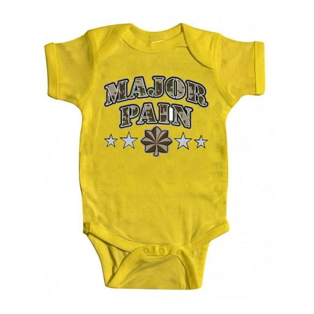 

Toddlers Major Pain Yellow Bodysuit - 12 Months