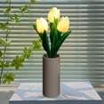 thumbnail image 5 of MERILER LED Tulips Desk Lamp, Simulated Flower Night Light with Vase for Home Living Room Desktop Decor, 5 of 7